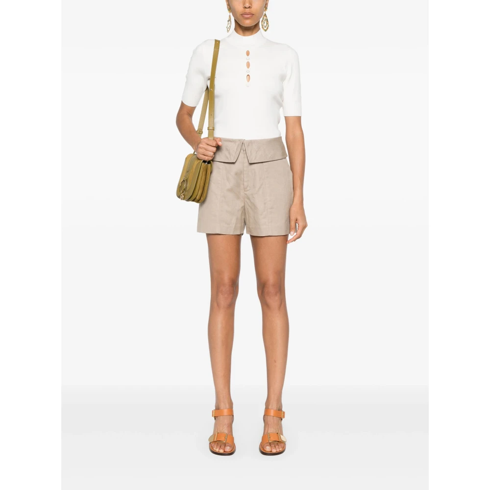 Twinset Cut-Out Studs Sweater White Dames