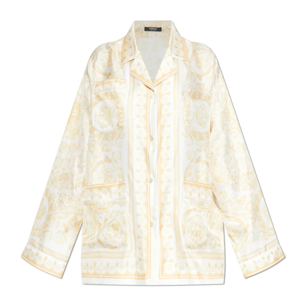 Versace Damen Beige Blusen & Hemden, Xsgröße: