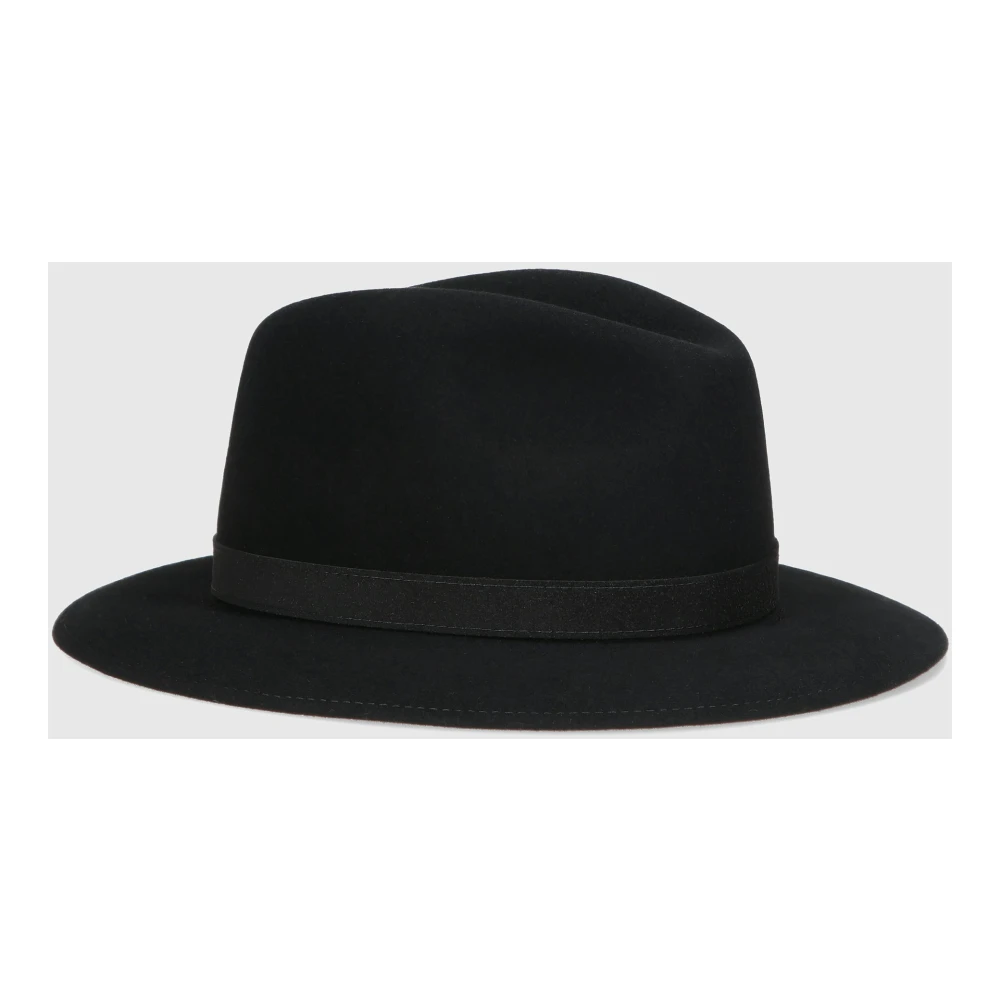 Borsalino Alessandria Vilt Land Hoed Black Heren
