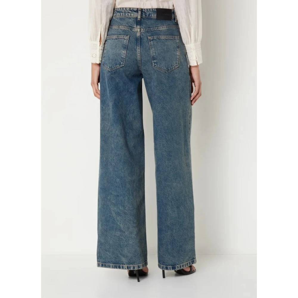 Co'Couture Vintage Straight Fit Blauwe Denim Jeans Blue Dames