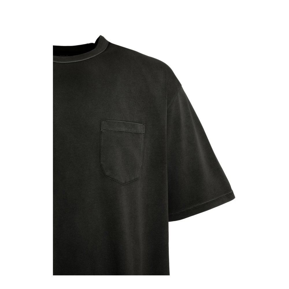 Denham Noah Pocket Tee Oversized T-Shirt Gray Heren