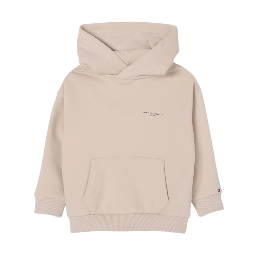 Tommy Hilfiger Unisex Kids Beige Kids Sweatshirts, 4 Y, Navy Kids Hoodie Classic Style
