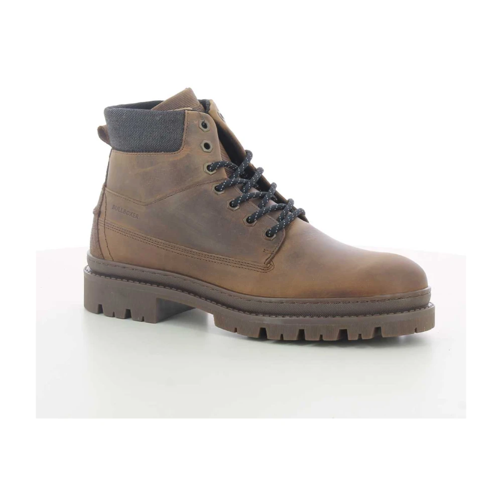 Bullboxer Stijlvolle Cognac Veterschoenen voor Heren Brown Heren