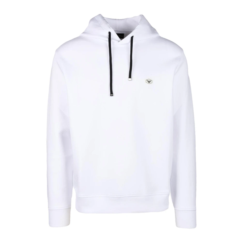Emporio Armani Stijlvolle Katoenmix Sweatshirt White Heren