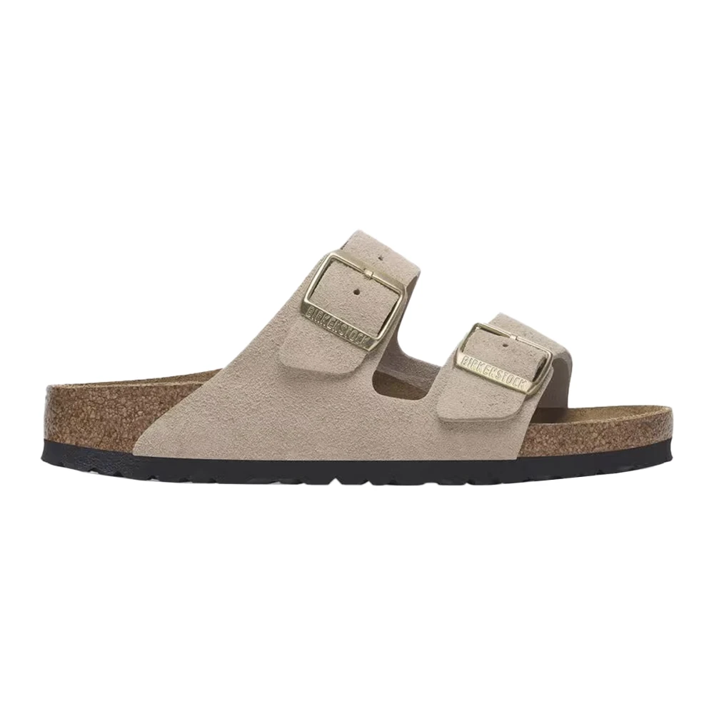Birkenstock Women's Beige Sliders - Sliders - 8 Uk - Shoes