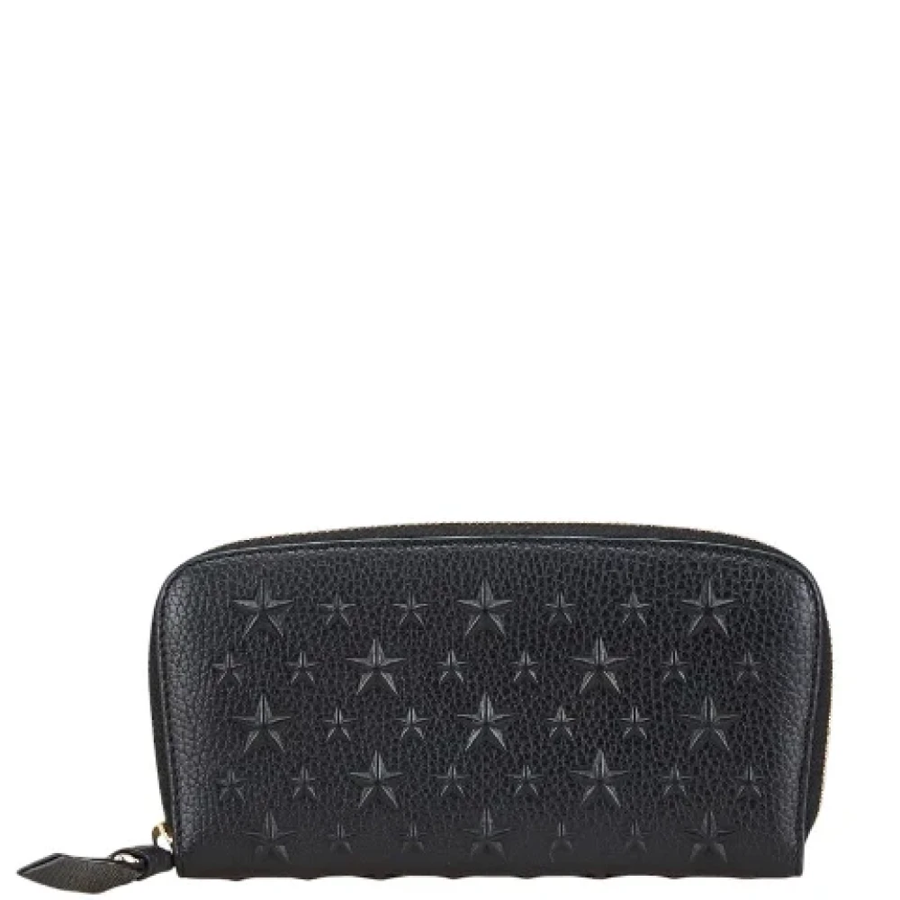 Jimmy Choo Pre-owned Leather wallets Black Dames