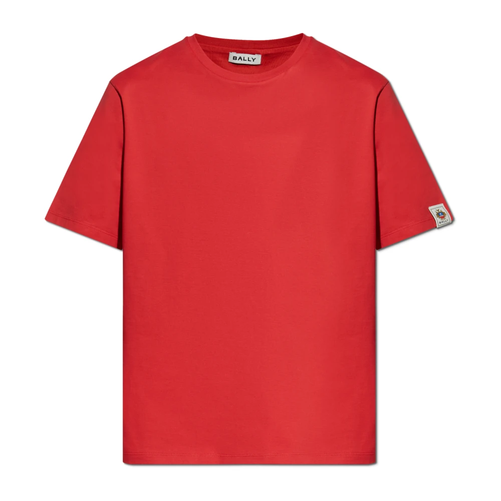 Bally Katoenen T-shirt Red Heren