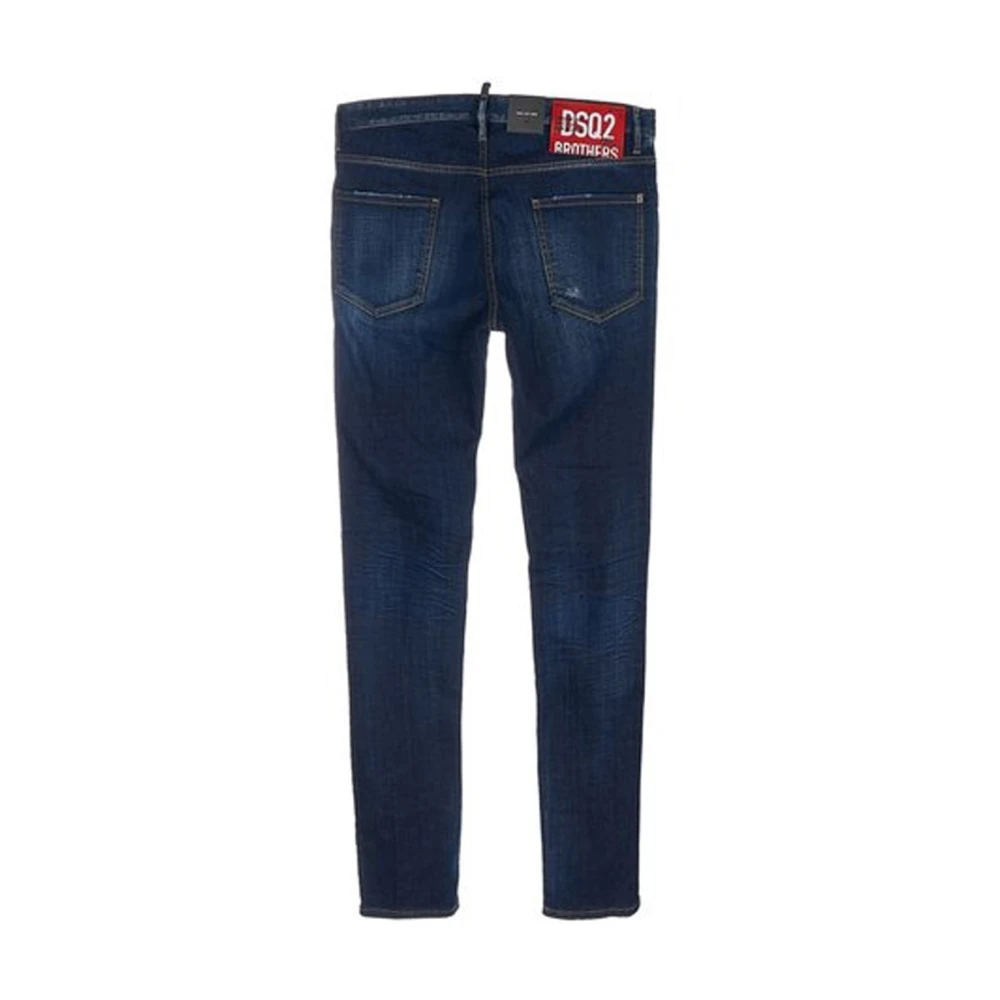 Dsquared² Blue Cotton Skinny Jeans - 42 - Image 4