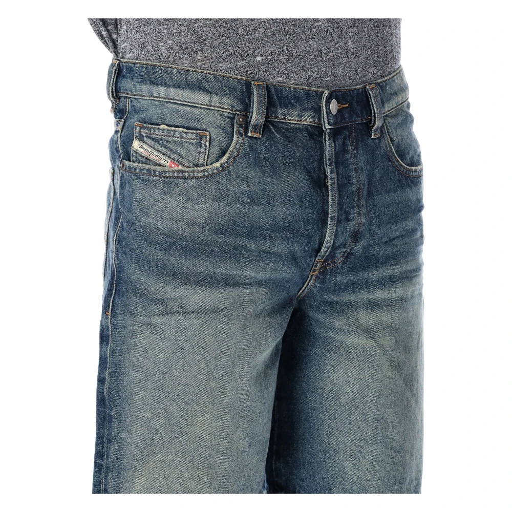 Diesel Blauwe Denim Regular Shorts Blue Heren