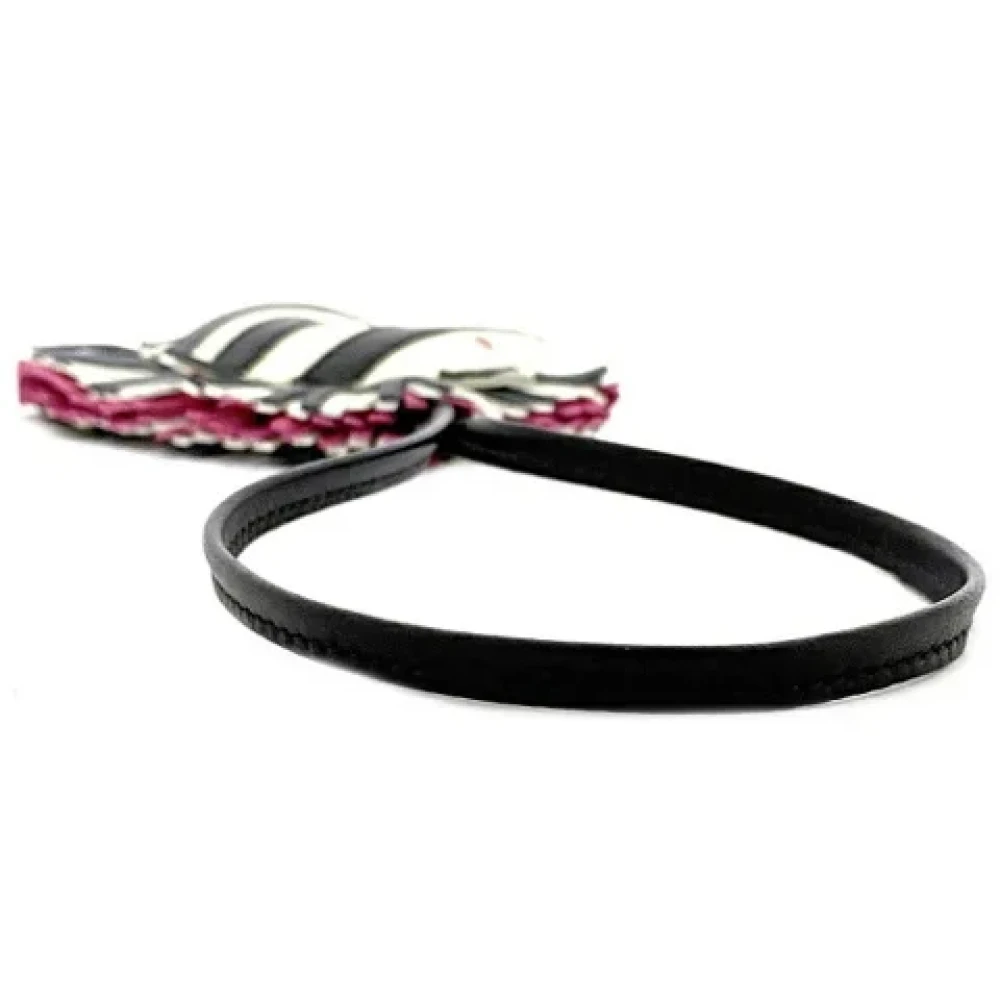 Hermès Vintage Pre-owned Fabric key-holders Black Dames