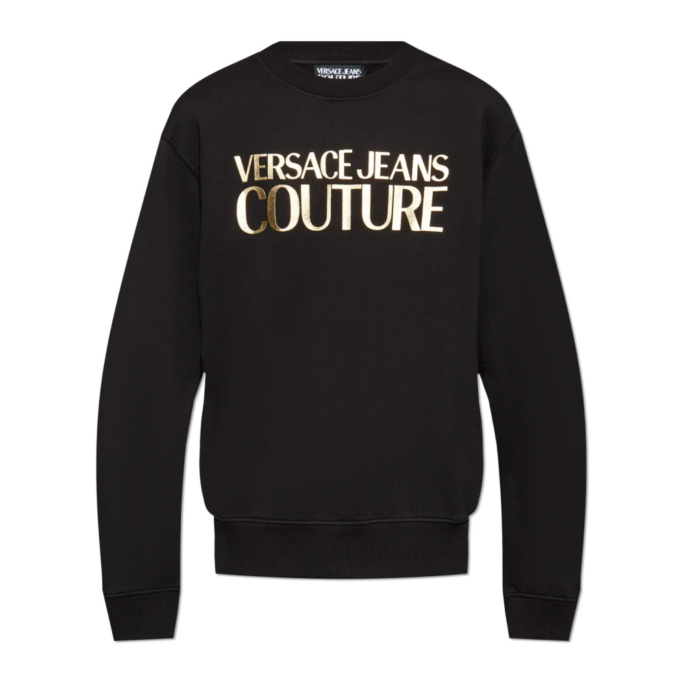 Versace Jeans Couture Sweatshirt met logo Black Heren