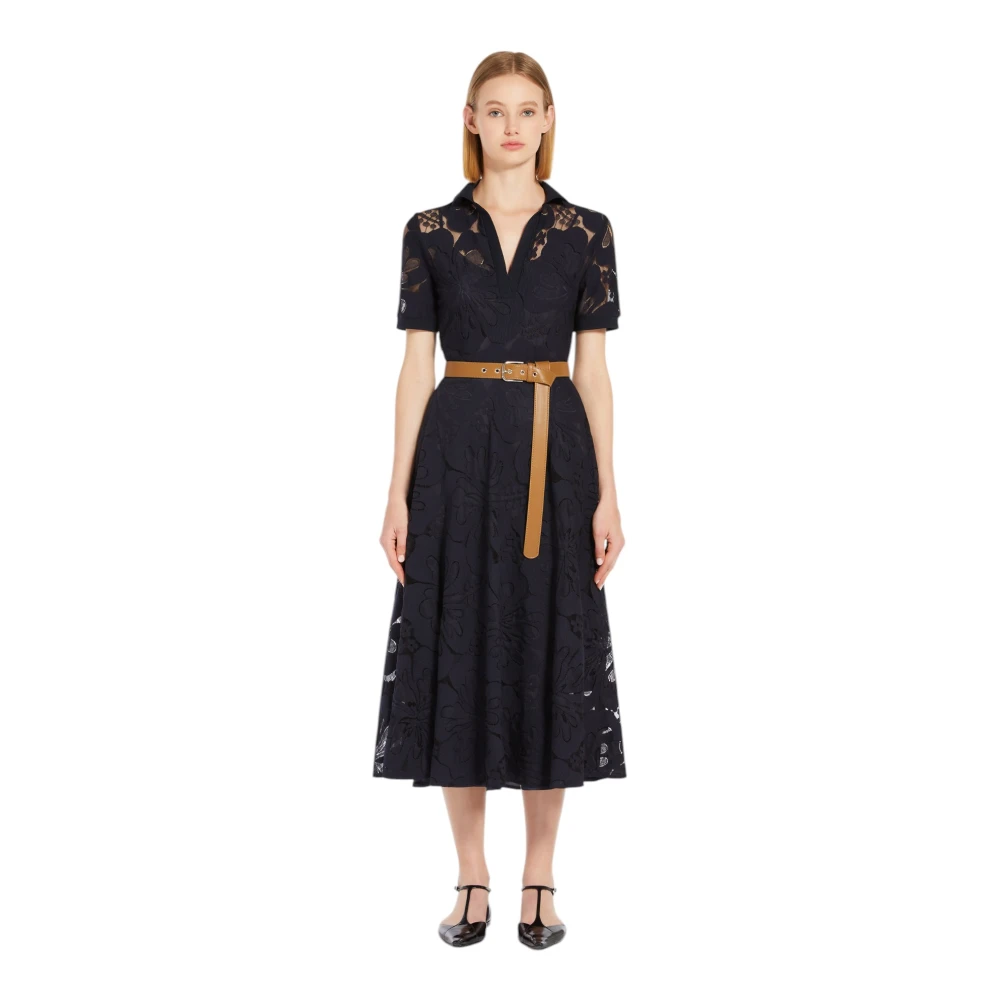 Max Mara Studio Elegante Jurk voor elke gelegenheid Blue Dames