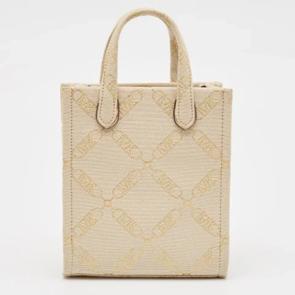 Michael Kors Pre-owned Canvas crossbody-bags Beige Dames