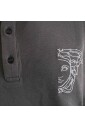 polo-gris-en-coton-a-manches-courtes
