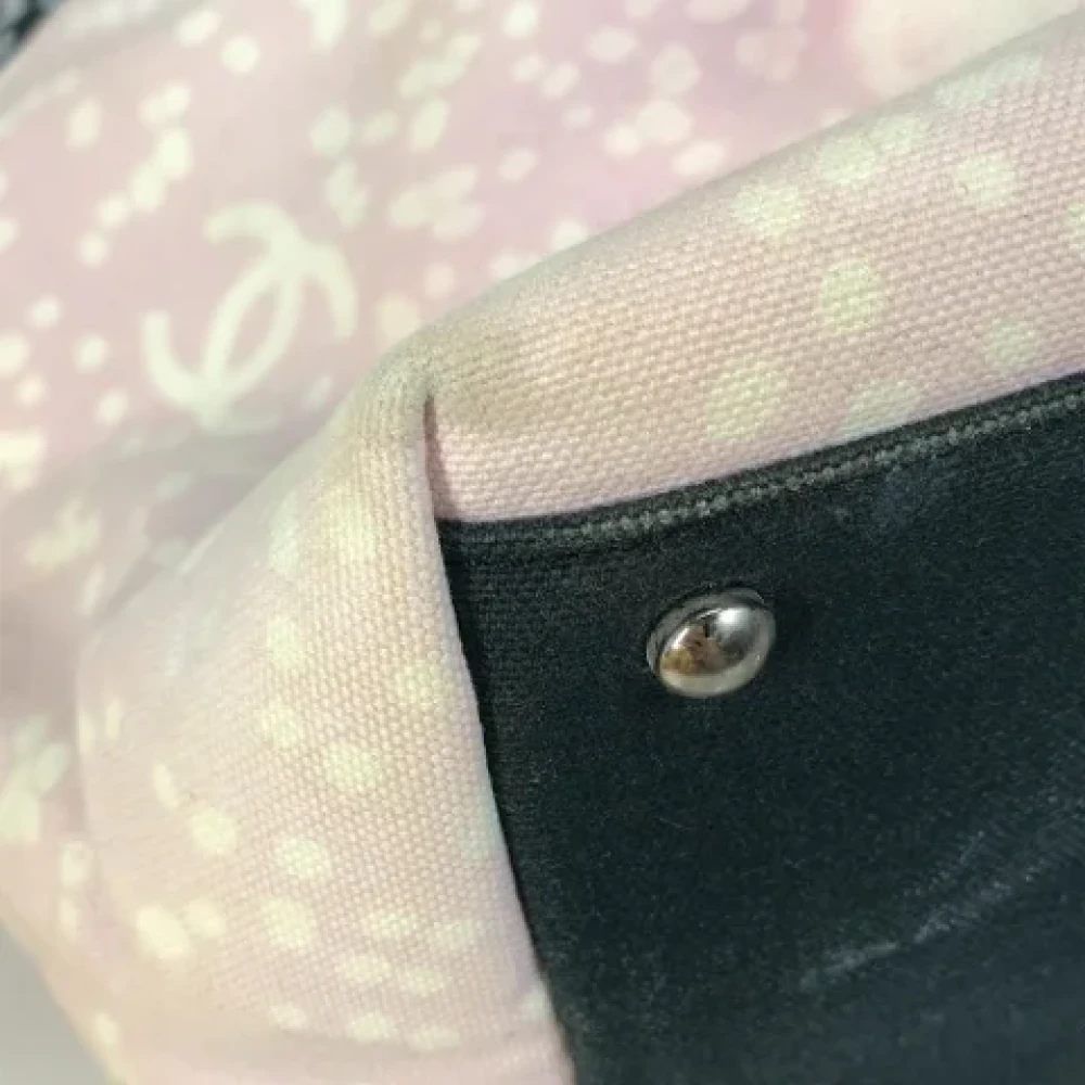 Chanel Vintage Pre-owned Cotton chanel-bags Pink Dames