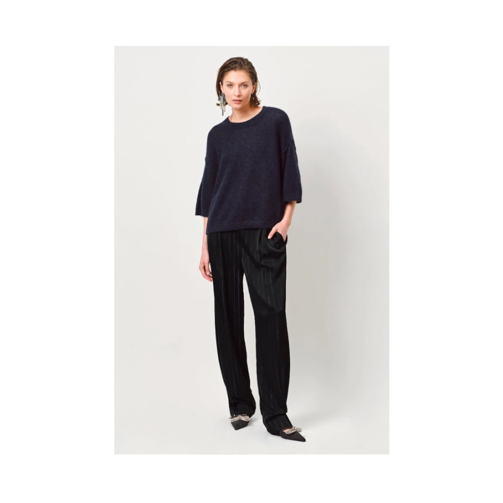 Dante 6 Lichte Alpaca Pullover Blue Dames