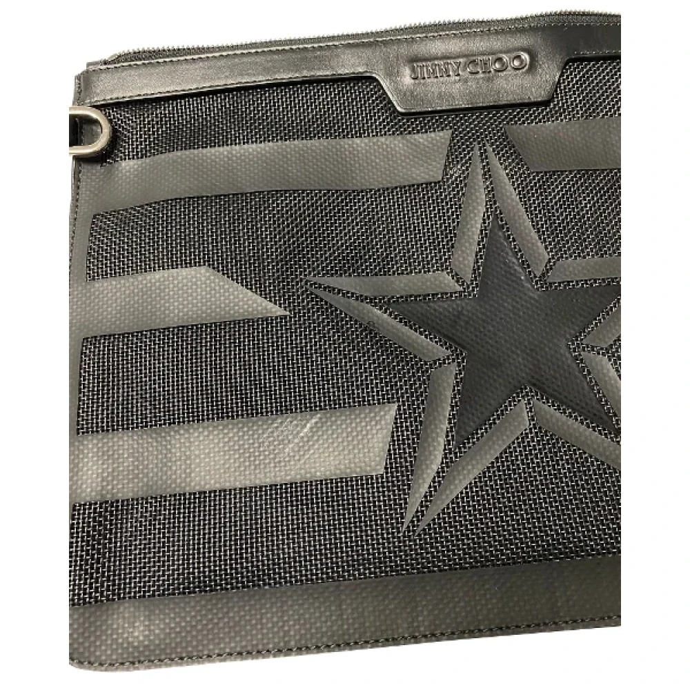Jimmy Choo Pre-owned Leather clutches Black Dames