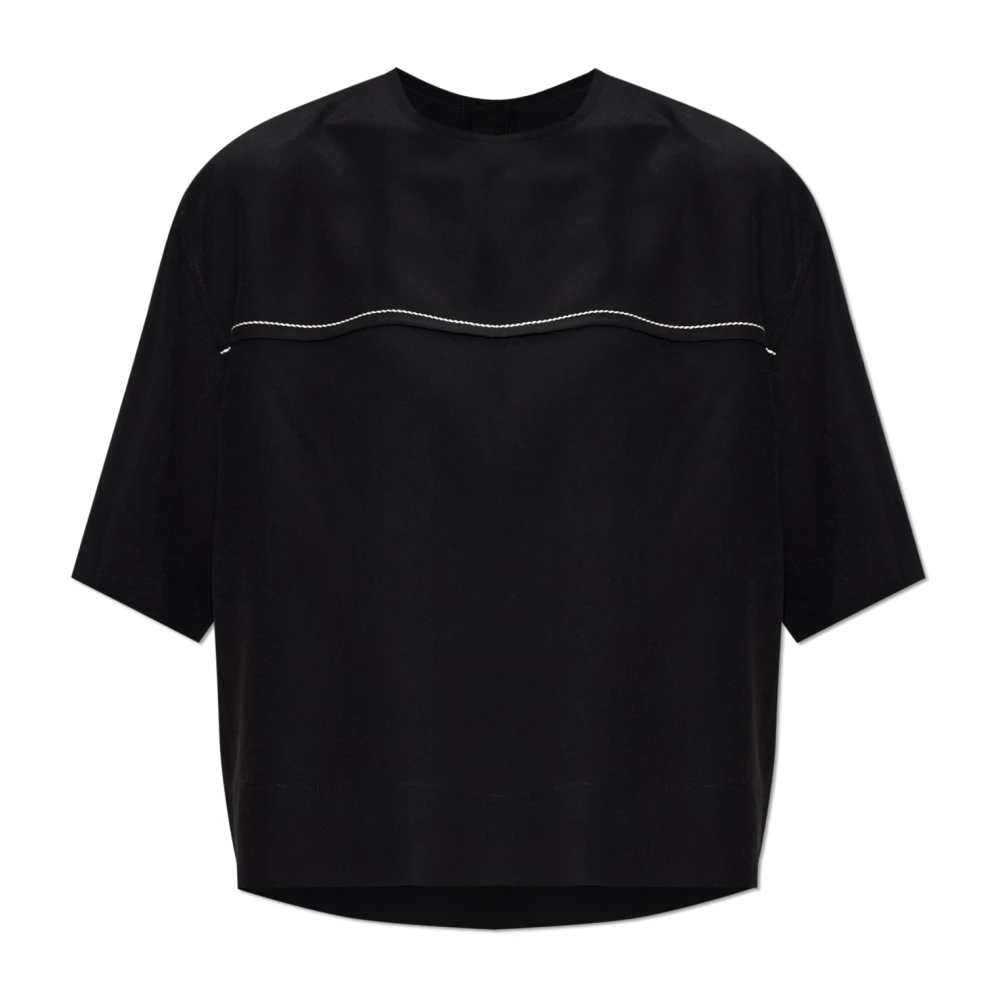 Marni Donna Nero Top, 2XS, New,