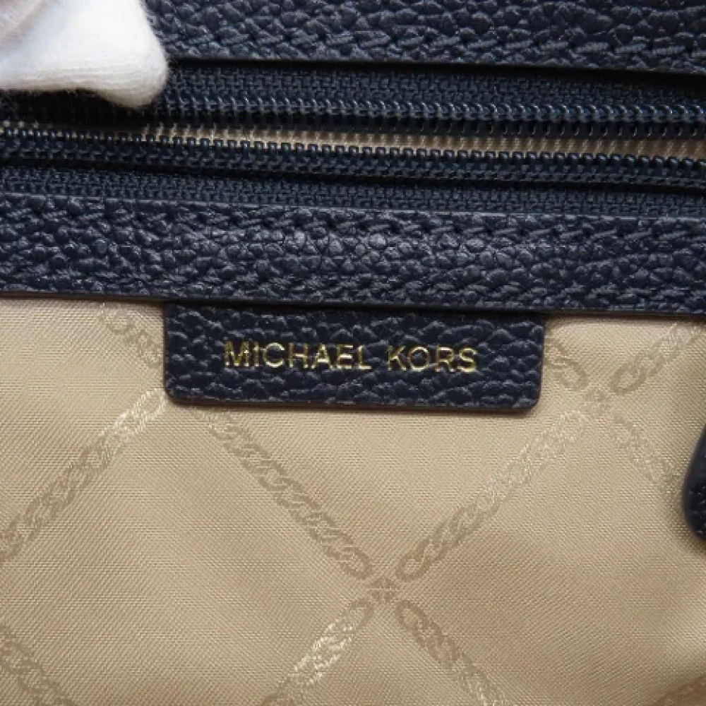 Michael Kors Pre-owned Leather shoulder-bags Blue Dames