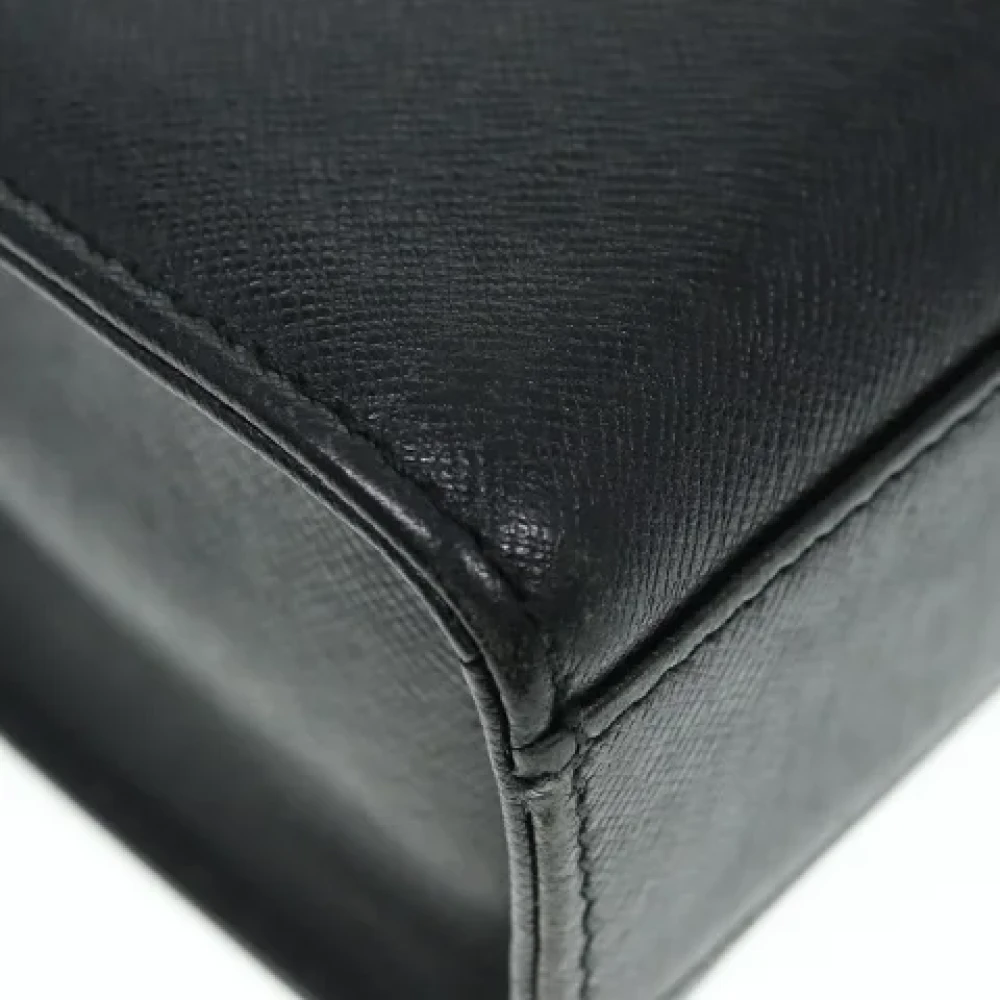 Burberry Vintage Pre-owned Leather clutches Black Dames