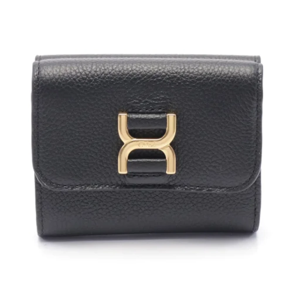 Chloé Pre-owned Leather wallets Black Dames