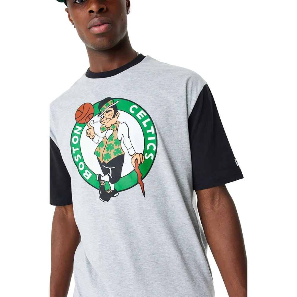 new era Celtics NBA Grijze T-shirt Gray Heren