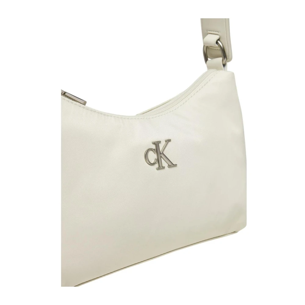 Calvin Klein Jeans Witte Polyester Handtas voor Vrouwen White Dames