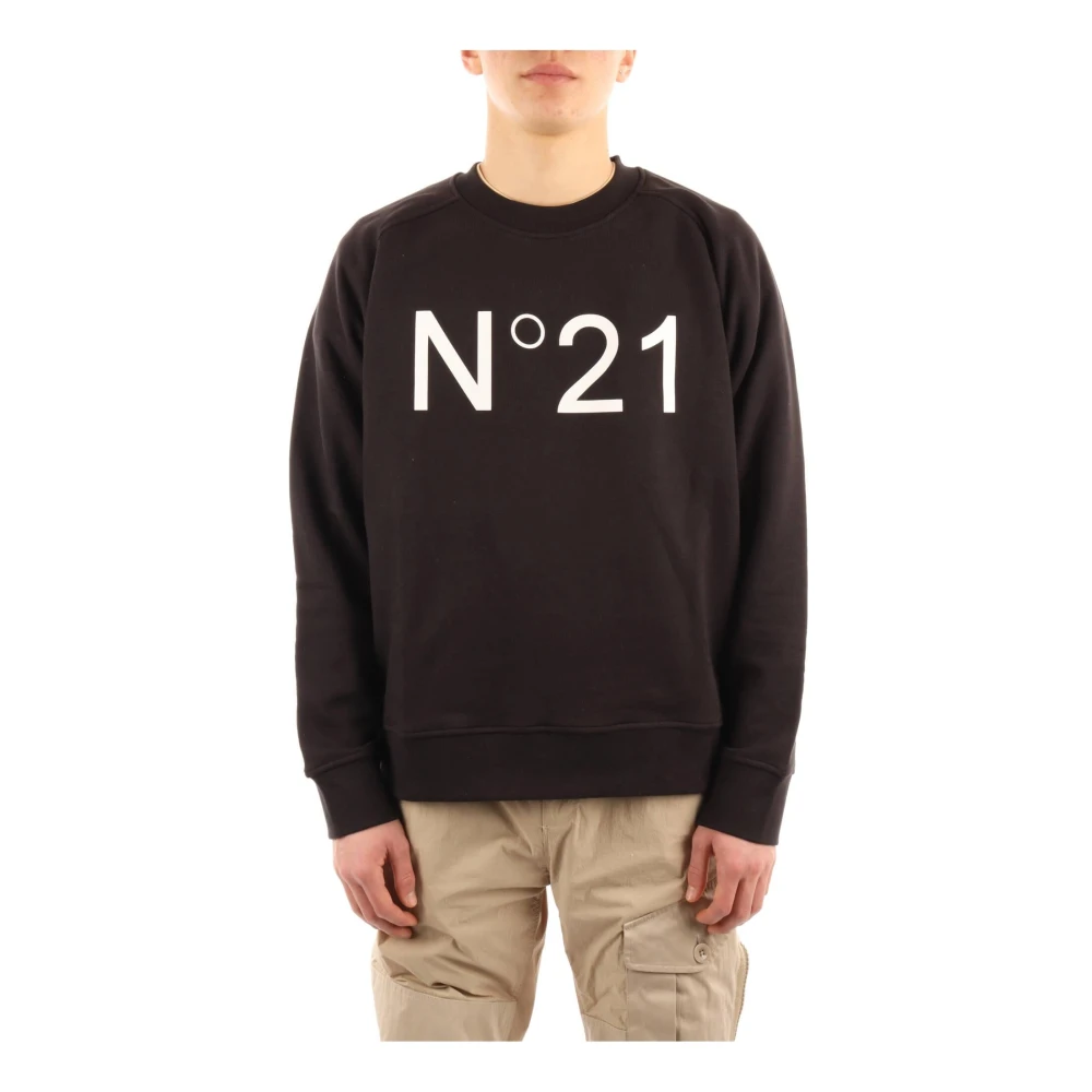 N21 Sweatshirts Black Heren