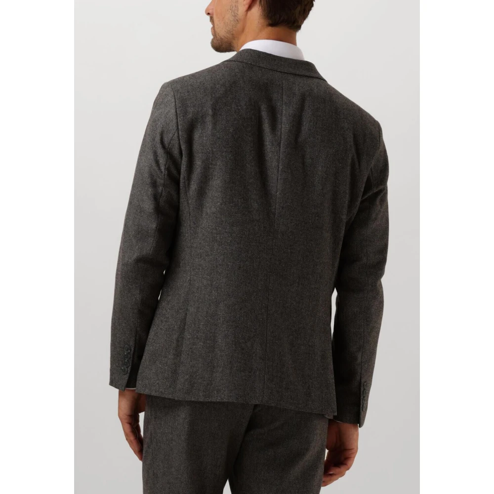 Selected Homme Slim-fit Wol Blazer Gray Heren