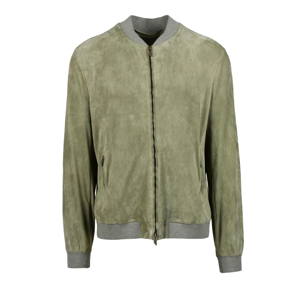 Salvatore Santoro Leren jas 100% leer Green Heren
