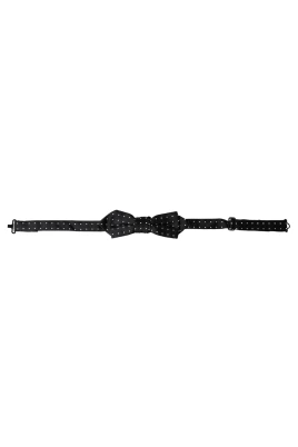 Silk Polka Dot Justerbar Fluga med Nackband