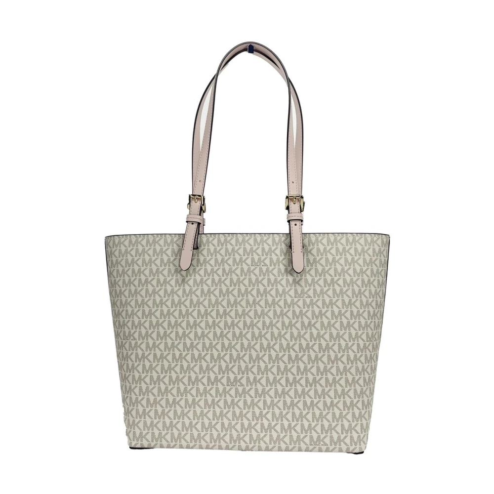 Michael Kors Double Pocket Tote Bag Beige Dames