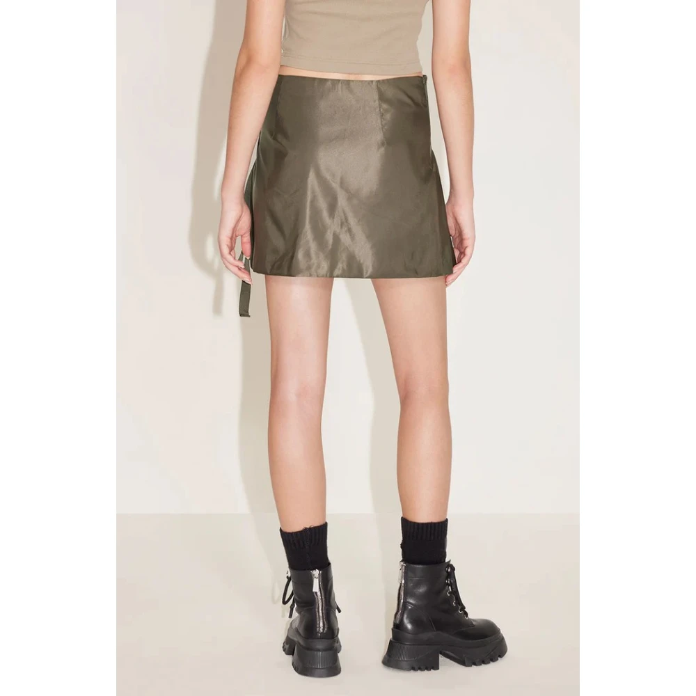 Miss Sixty Vintage Schoolstijl Uitlopende Rok Green Dames
