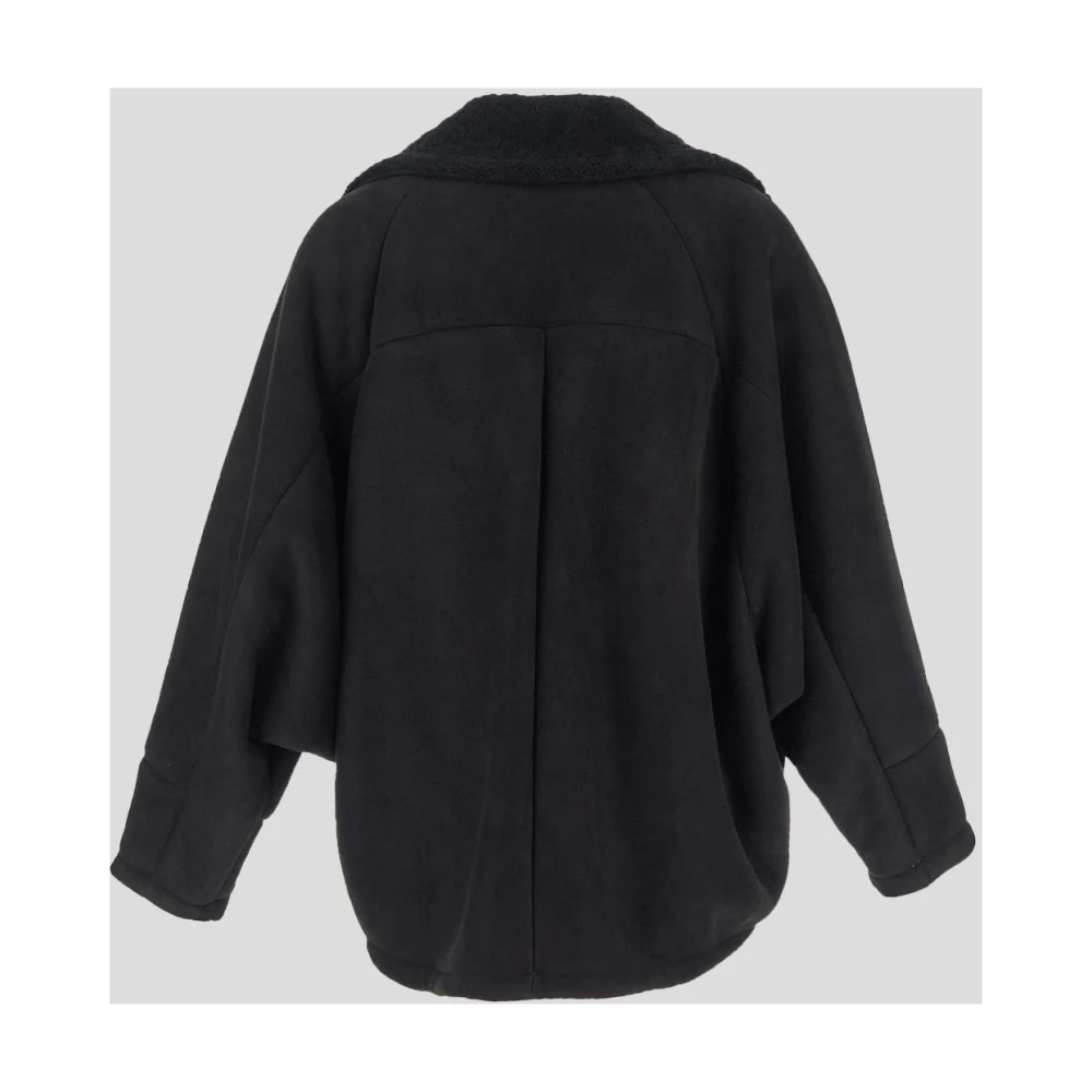 Salvatore Santoro Leren Mer Coat Black Dames