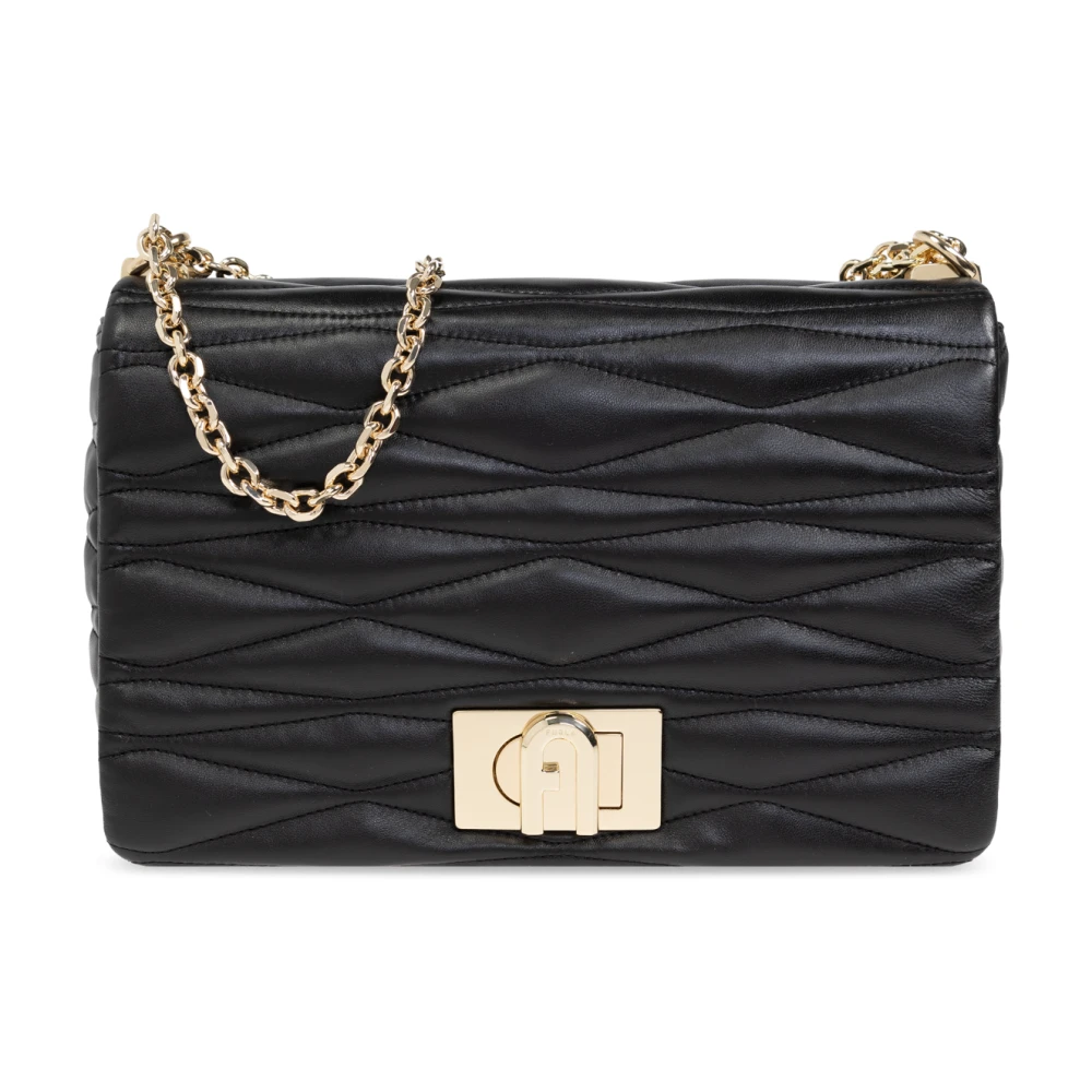 Furla Women's Black Shoulder Bag 1927 Medium
