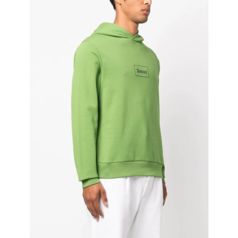 Herno Katoenen Hoodie Green Heren