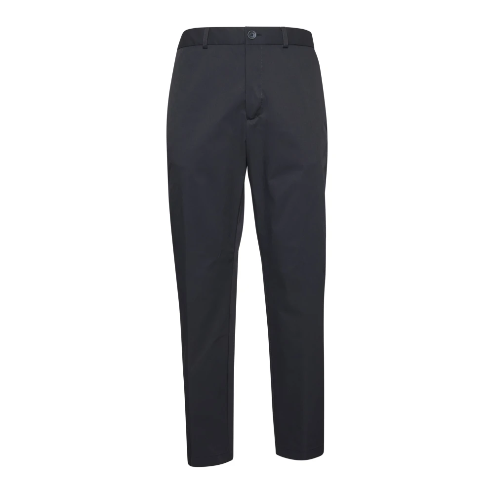 Herno Twill Broek met Elastische Tailleband Blue Heren