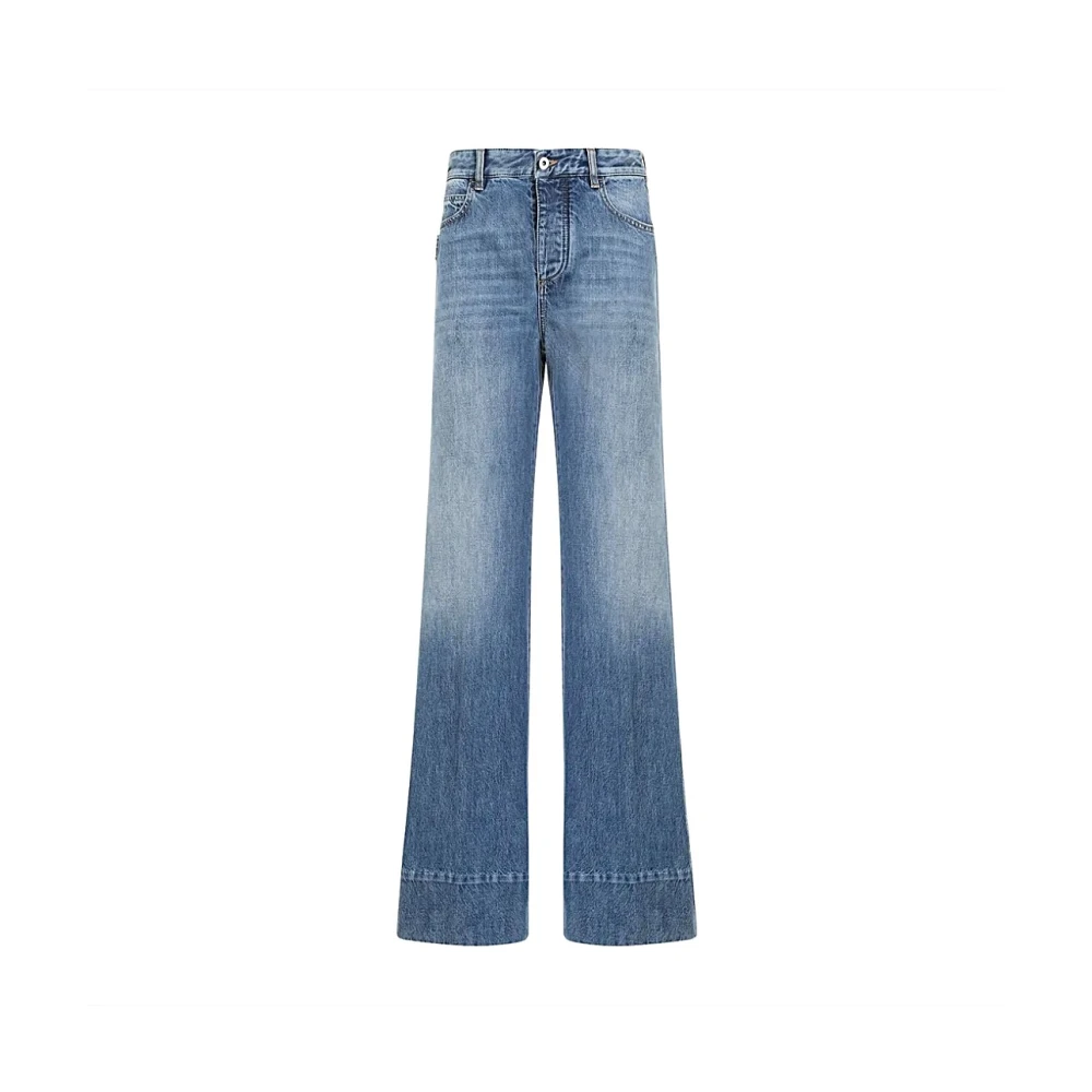Bottega Veneta Women's Blue Wide Jeans, 4XS, Classic Denim Jeans