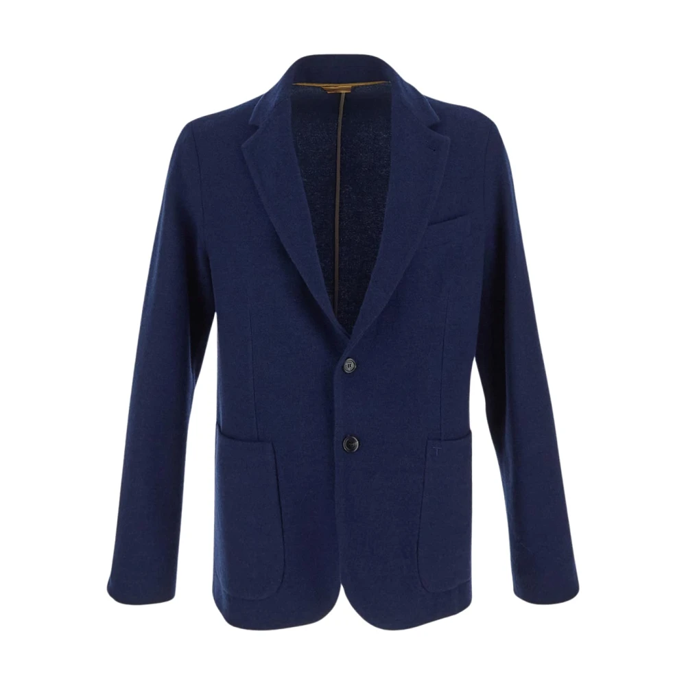 TOD'S Wollen en Kasjmier Klassieke Blazer Blue Heren