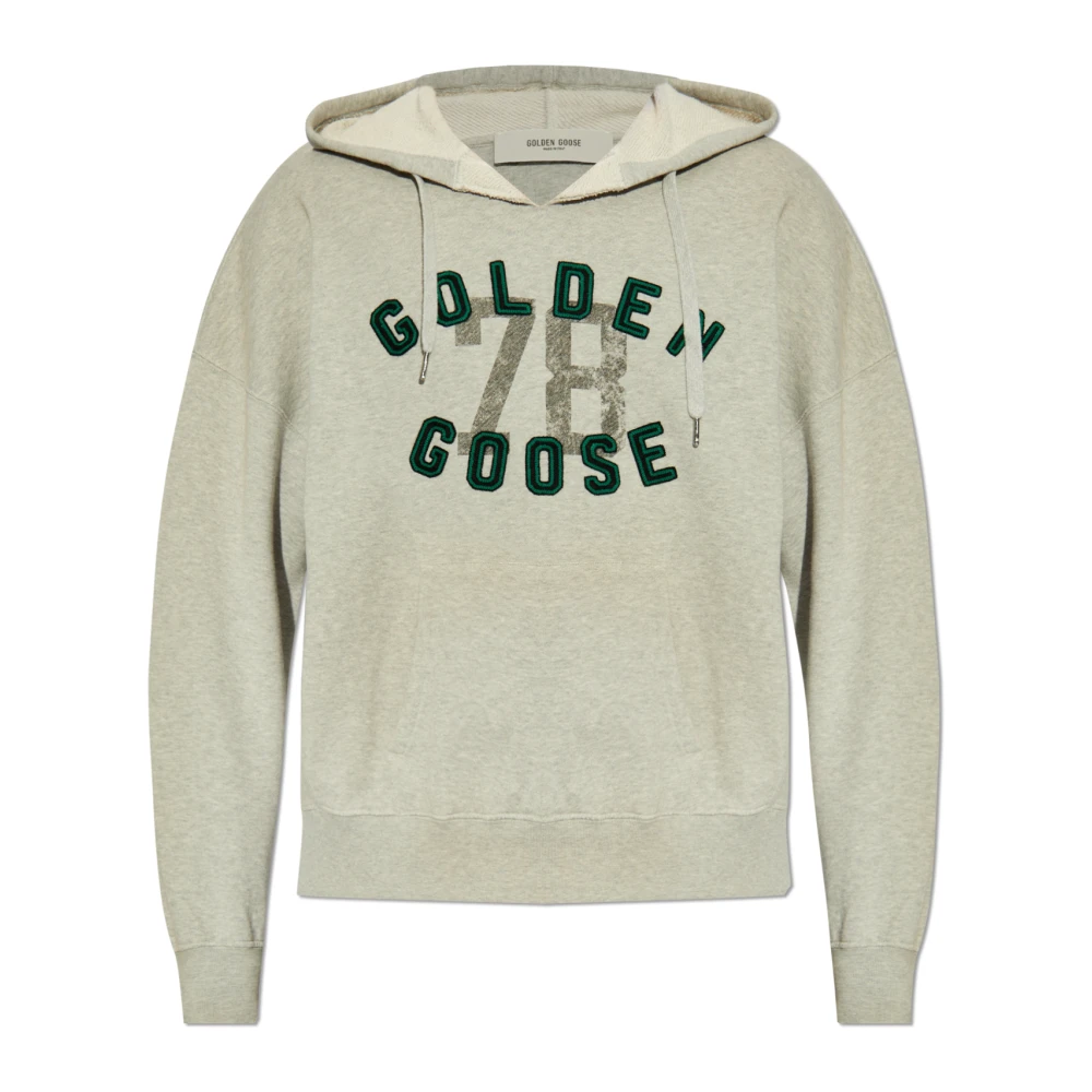 Golden Goose Grijze Sweatshirt 'Morman' met Metalen Details Gray Heren