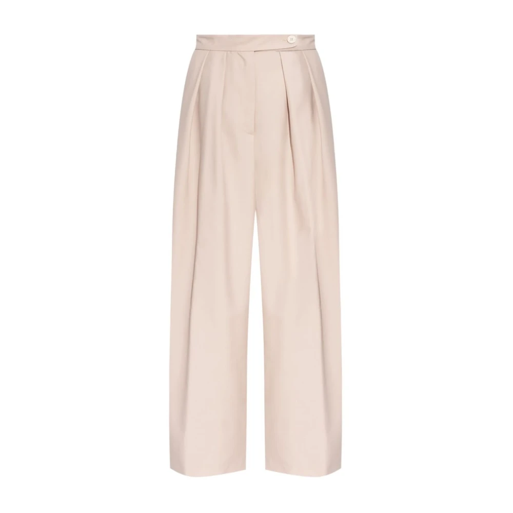 Dries Van Noten Wijde Broek W.w. Pants 005 Beige Dames