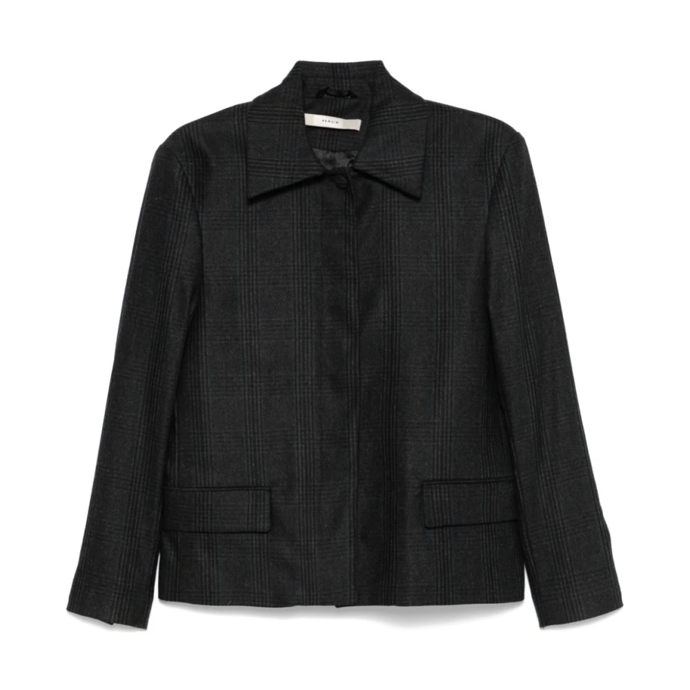 Remain Birger Christensen Stijlvolle Verborgen Knoop Blazer Gray Dames