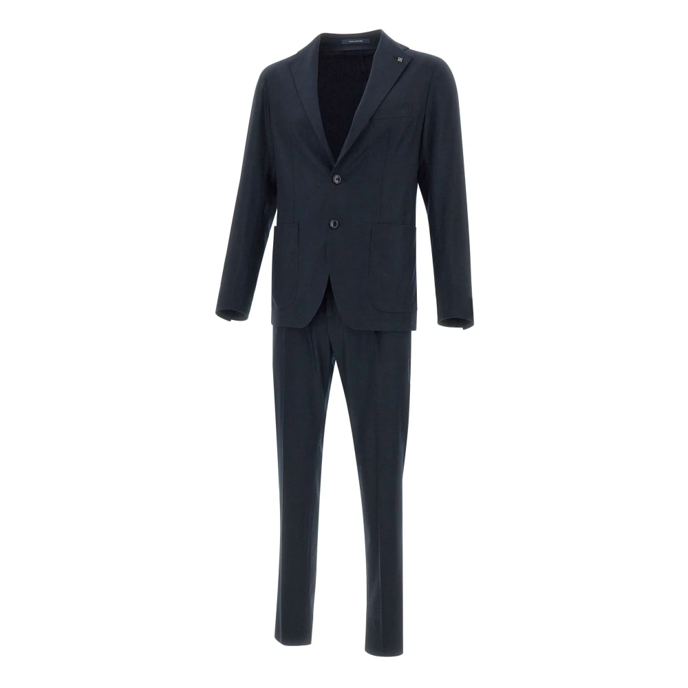 Tagliatore Men's Blue Cool Wool Two-Piece Suit