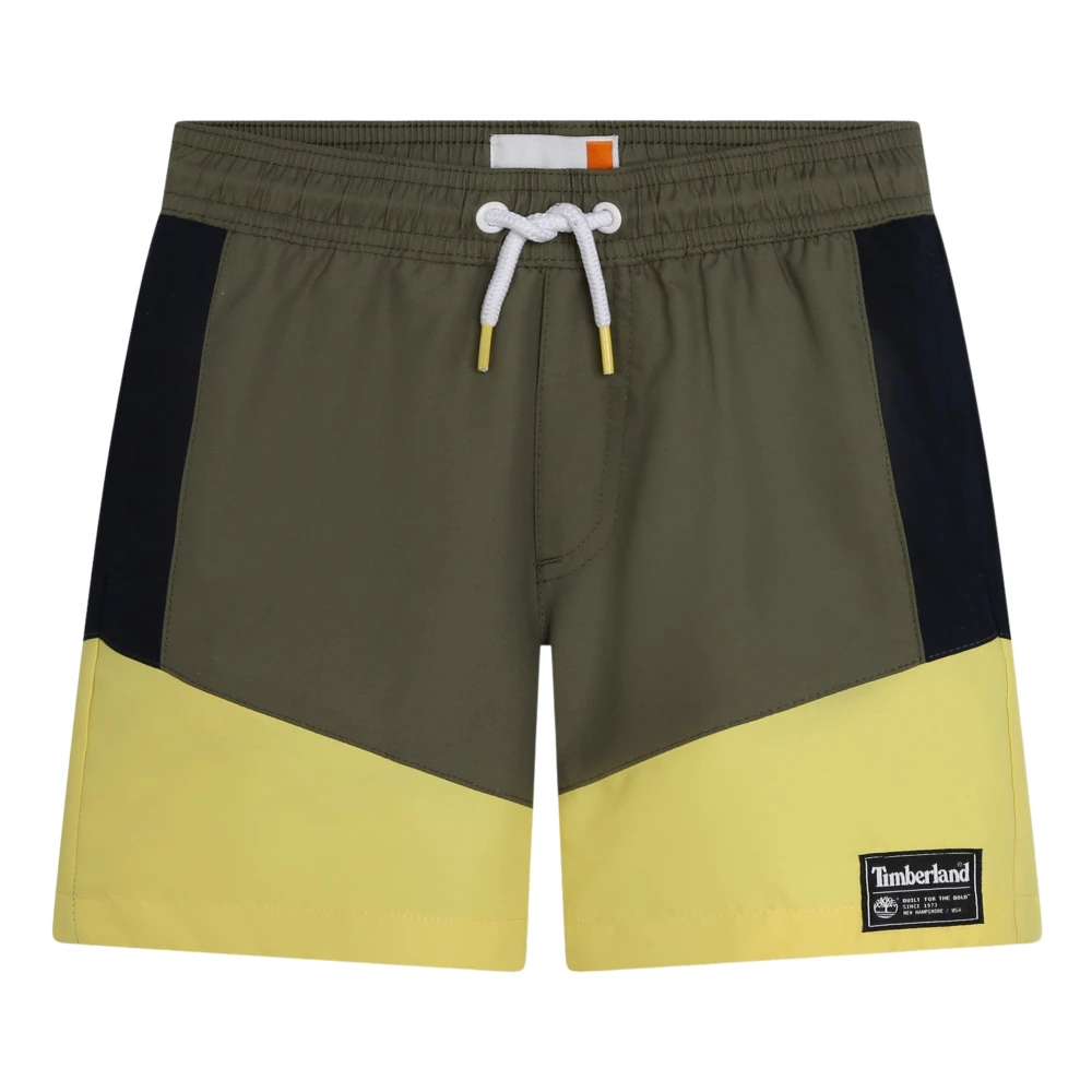 Timberland Boys Green Quick Dry Swim Shorts Size 4 Y
