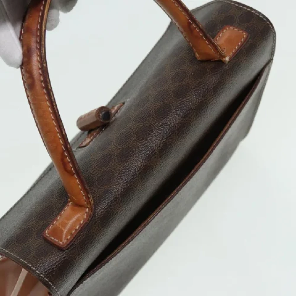 Celine Vintage Pre-owned Leather handbags Brown Dames
