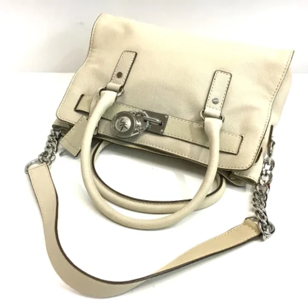 Michael Kors Pre-owned Leather shoulder-bags White Dames