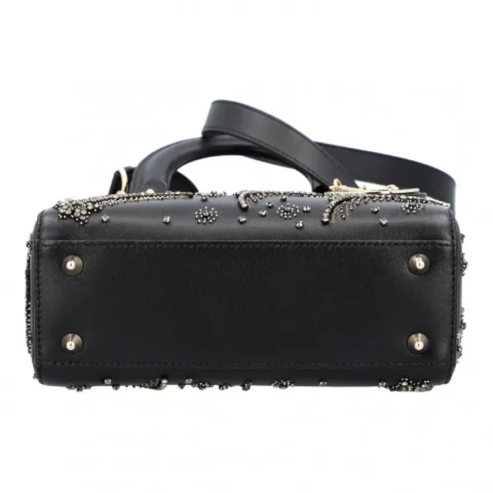 Dior Vintage Pre-owned Leather handbags Black Dames