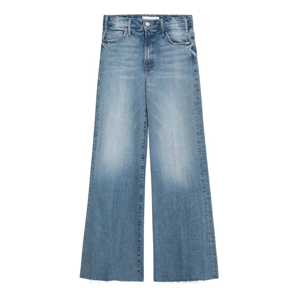 Mother Roller Fray Regular Jeans Blue Dames