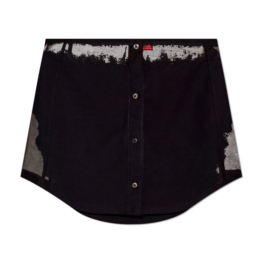 Diesel Korte rok O-Malvy Black Dames