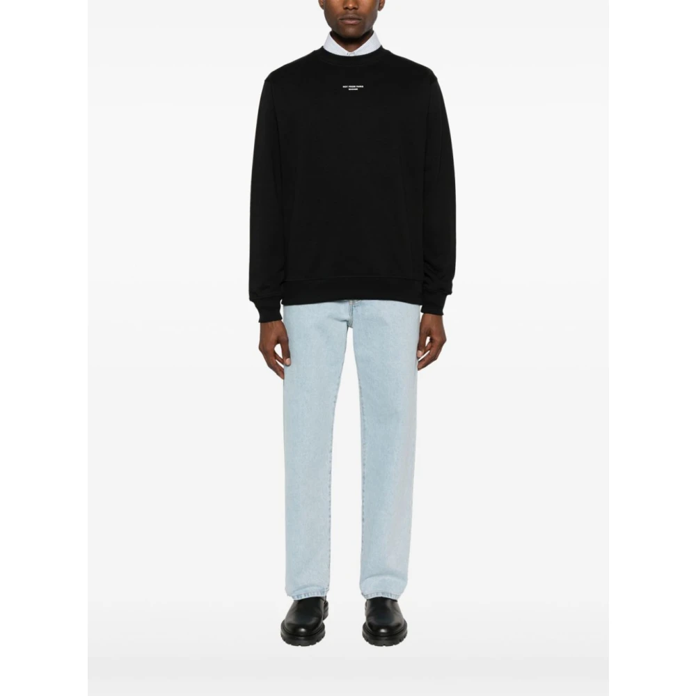 Drole de Monsieur Zwarte Sweatshirt Aw24 Black Heren